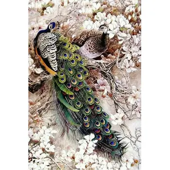 

Diy Diamond Painting peacock 5D Rhinestone Cross Stitch Kits full square Diamond Embroidery Animal Needlework Set Home Decor