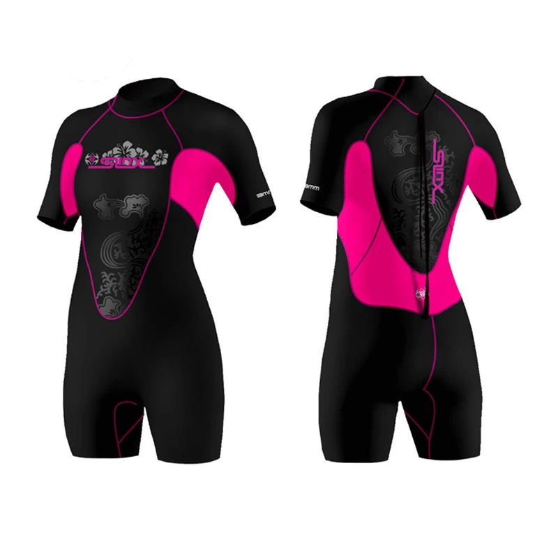 

SLINX CORAL 3mm Neoprene Women Scuba Diving Suit Short Sleeve Snorkeling Boating Swimming Windsurfing Windsurfing Swimwear