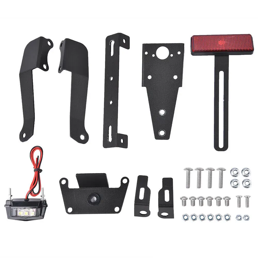  MT-10 FZ-10 Motorcycle Adjustable License Number Plate Frame Holder Bracket LED light For Yamaha MT - 33004094366