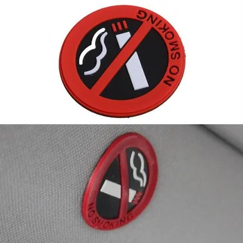 

Car NO SMOKING Sign Tips Warning Logo Stickers For Volkswagen VW Golf GTI Tiguan Passat CC Jetta Polo Scirocco Lavida Eos Bora