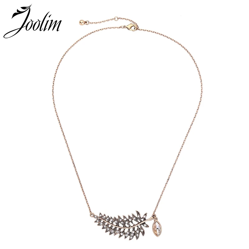 

Joolim Jewelry Wholesale Antique Leaf Pendant Necklace Retro Jewelry