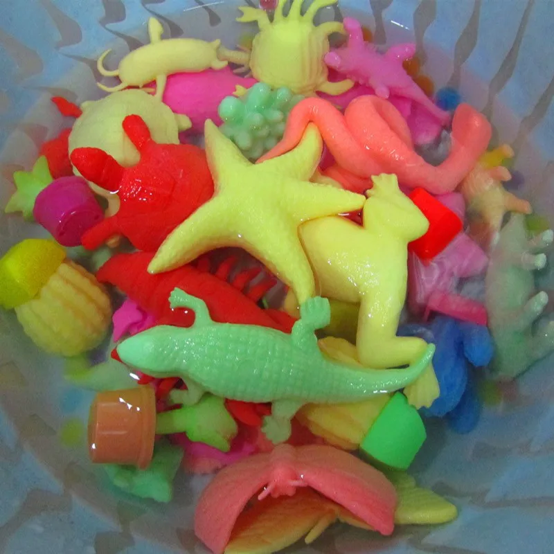 

10pcs/lot Ocean Animal Growing Toy Marine Biology Toys Sea Animals Toy Magic Soaking Epansion Swelling In Water for Kids Gift j2