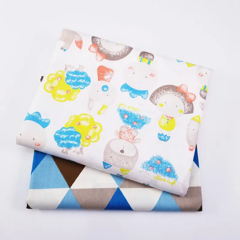 

50X40CM Dress Fabric With Cute Pattern Printing Quilting Fabric By Half Meter DIY Sewing Tissue Needlework Material For Kids