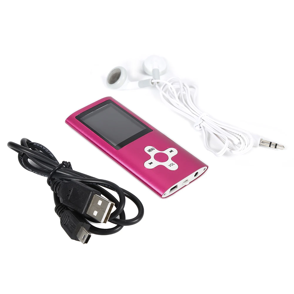 Портативный мини MP3 MP4 плеер Музыкальный Видео 1,8 дюймовый ЖК-экран с записью fm-радио Видео Медиа плейер с наушниками