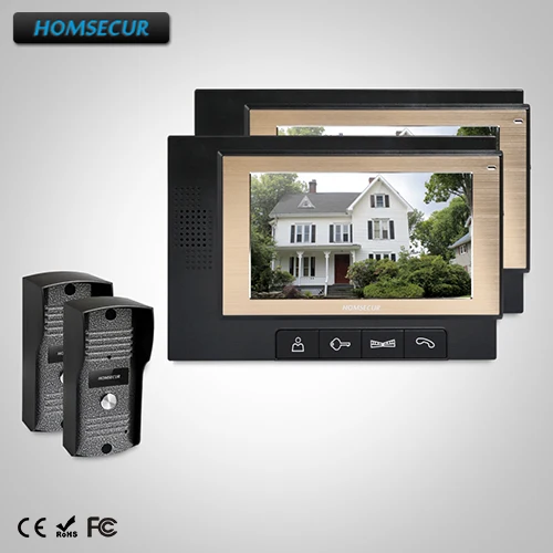 

HOMSECUR 7" Hands-free Video Door Entry Security Intercom+One Button Unlock : TC031 + TM702-B