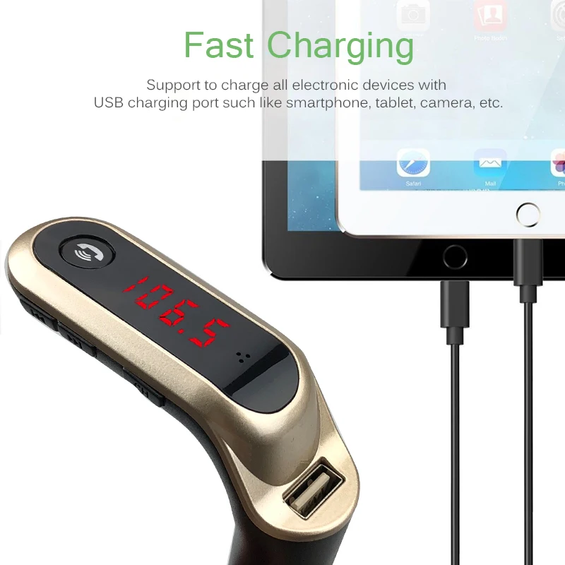 Voiture Bluetooth 5.0 FM transmetteur sans fil mains libres récepteur Audio lecteur MP3 automatique 2.1A double USB chargeur rapide accessoires de voiture
