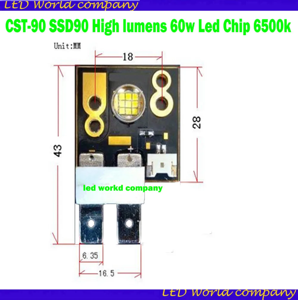 CST-90 SSD90 люменов 60 Вт светодиодный чип 6500k 60 градусов светодиодный модуль для движущихся головок