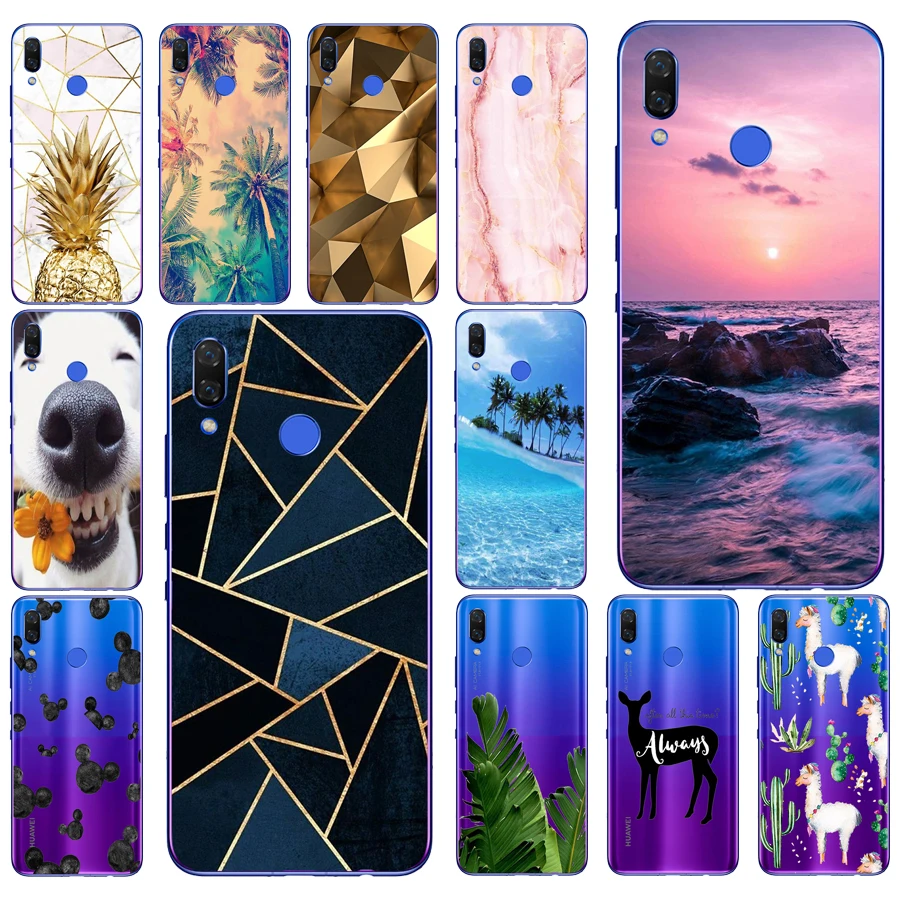 

10SX silicone case for huawei Nova 3 3i case soft TPU Back phone cover for Nova3 nova3i INE-LX2 INE-LX9 funda cover Coque bumper