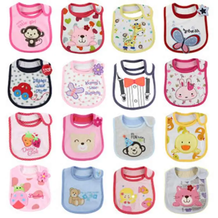 3pcs /lot Newborn Baby Bibs 0 3 years baby bibs bib Infant Saliva Towels New born Wear Burp