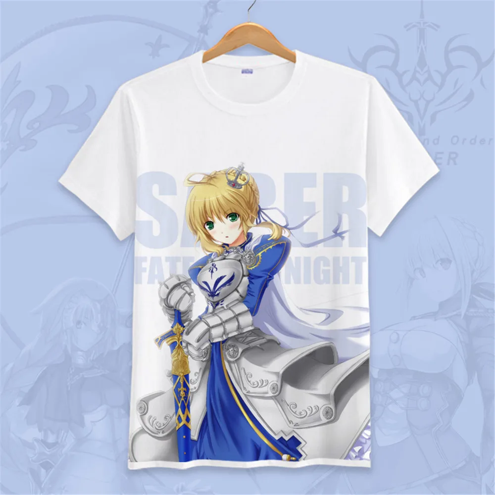 Футболка Fate/stay night костюм для косплея Fate Grand Order Okita Souji Saber Joan of Arc футболка футболки