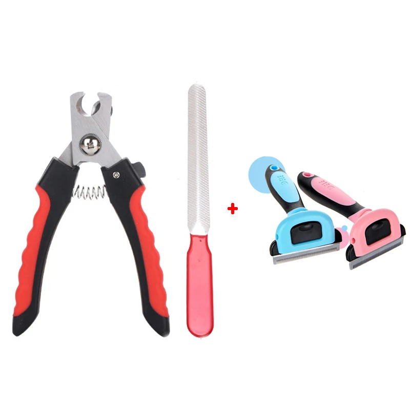 

Professional Pet Cat Dog Nail Clipper Comb Set Cutter Stainless Steel Grooming Clean Scissors Trimmer Clippers for Cats Dogs