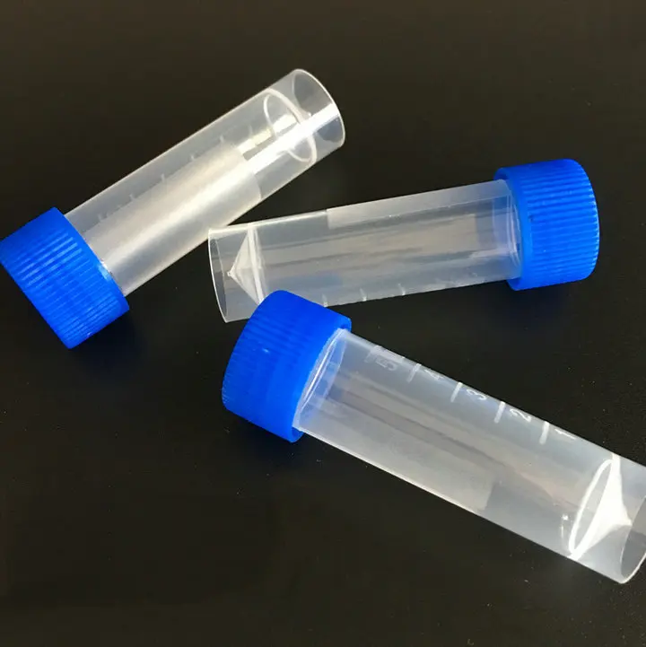 200pcs/lot 5ml Graduated Plastic Cryovial Tubes Cryo Freezing Tube pipes With Screw Cap | Канцтовары для офиса и дома