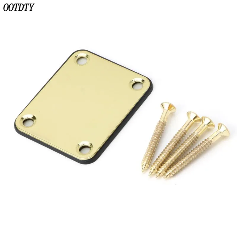 Electric Guitar Neck Plate Fix Tele Guitar Neck Joint Board 4 Screws