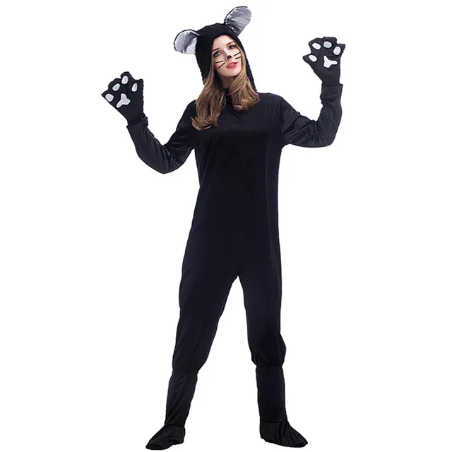 Black Cat Mascot Costume Black Cat Mascot Costume