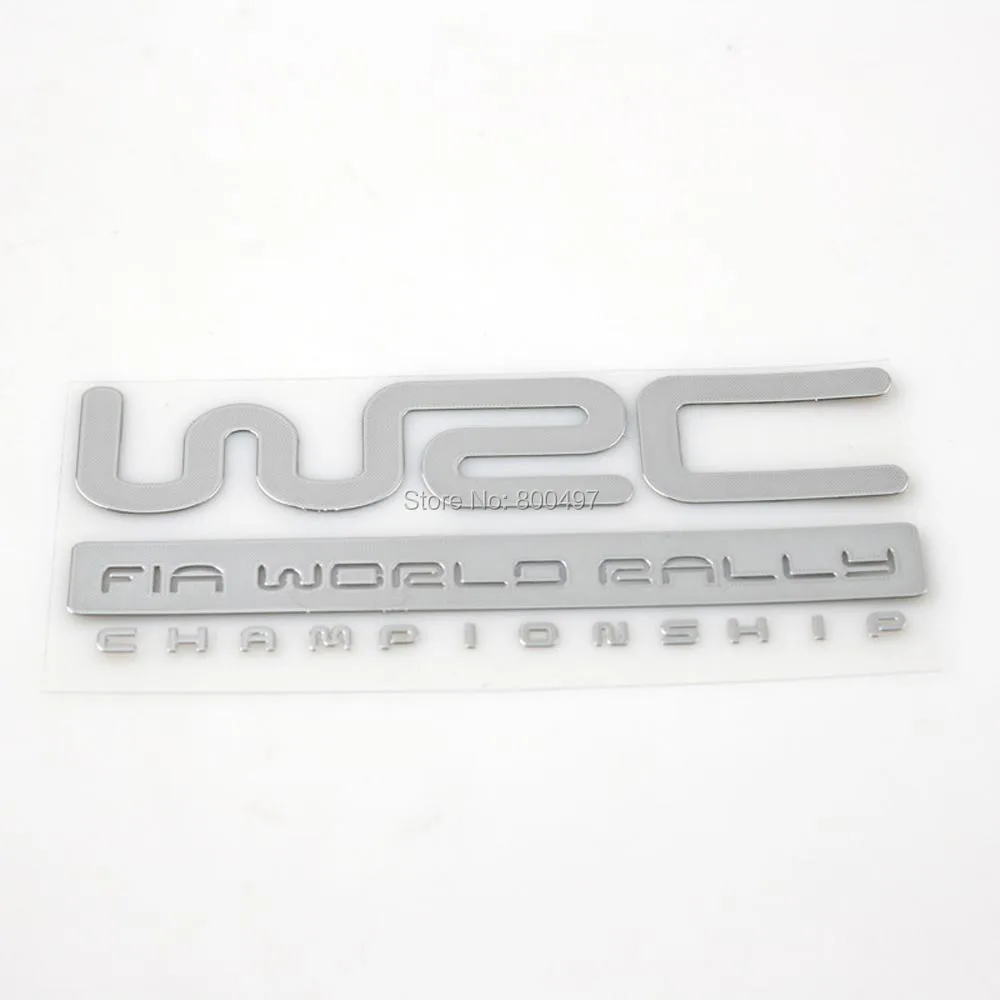 Car Styling 3D Car Trunk Distintivo In Lega Di Nichel Adesivo Emblema Adesivo Accessorio Decalcomania Per Wrc Fia World Rally Championship