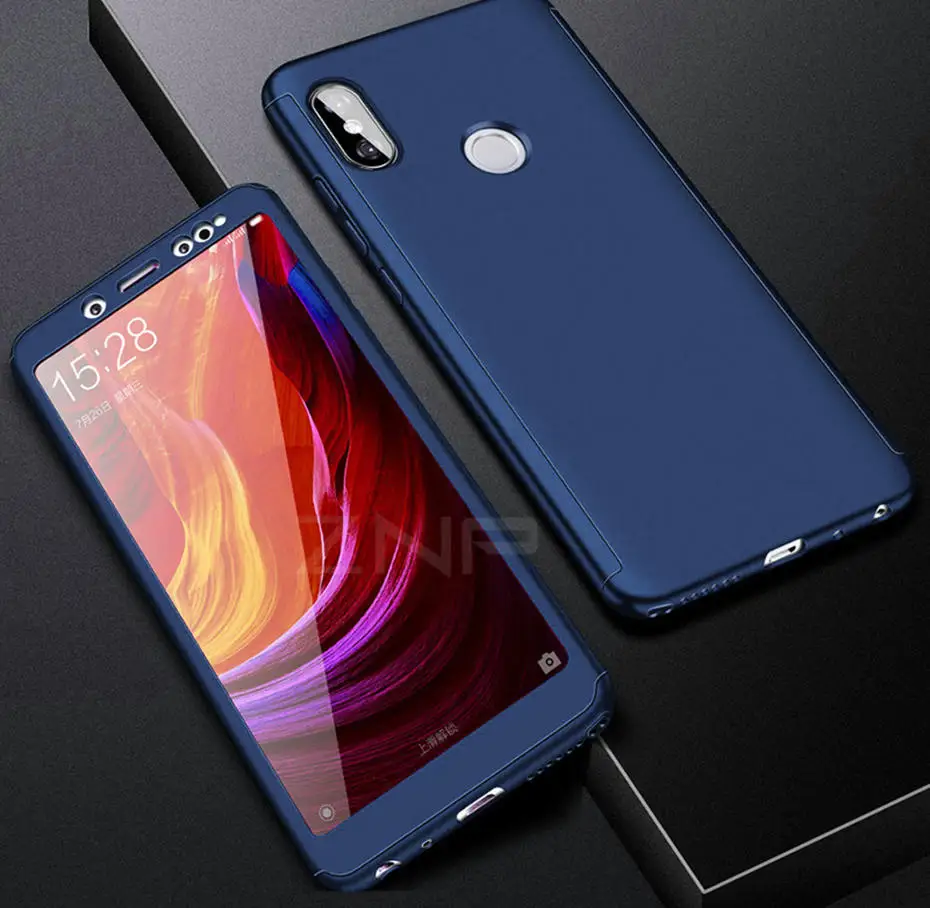ZNP 360 Protection Case For Xiaomi Redmi 4X 5 Plus 6A 6 Pro S2 Full Cover For Redmi Note 6 5 Pro Redmi Note 5A Case With Glass -