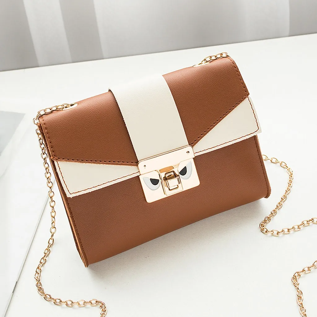 

Fashion ladies chain stitching buckle one shoulder small letter wallet phone Messenger bag bolsos de mujer