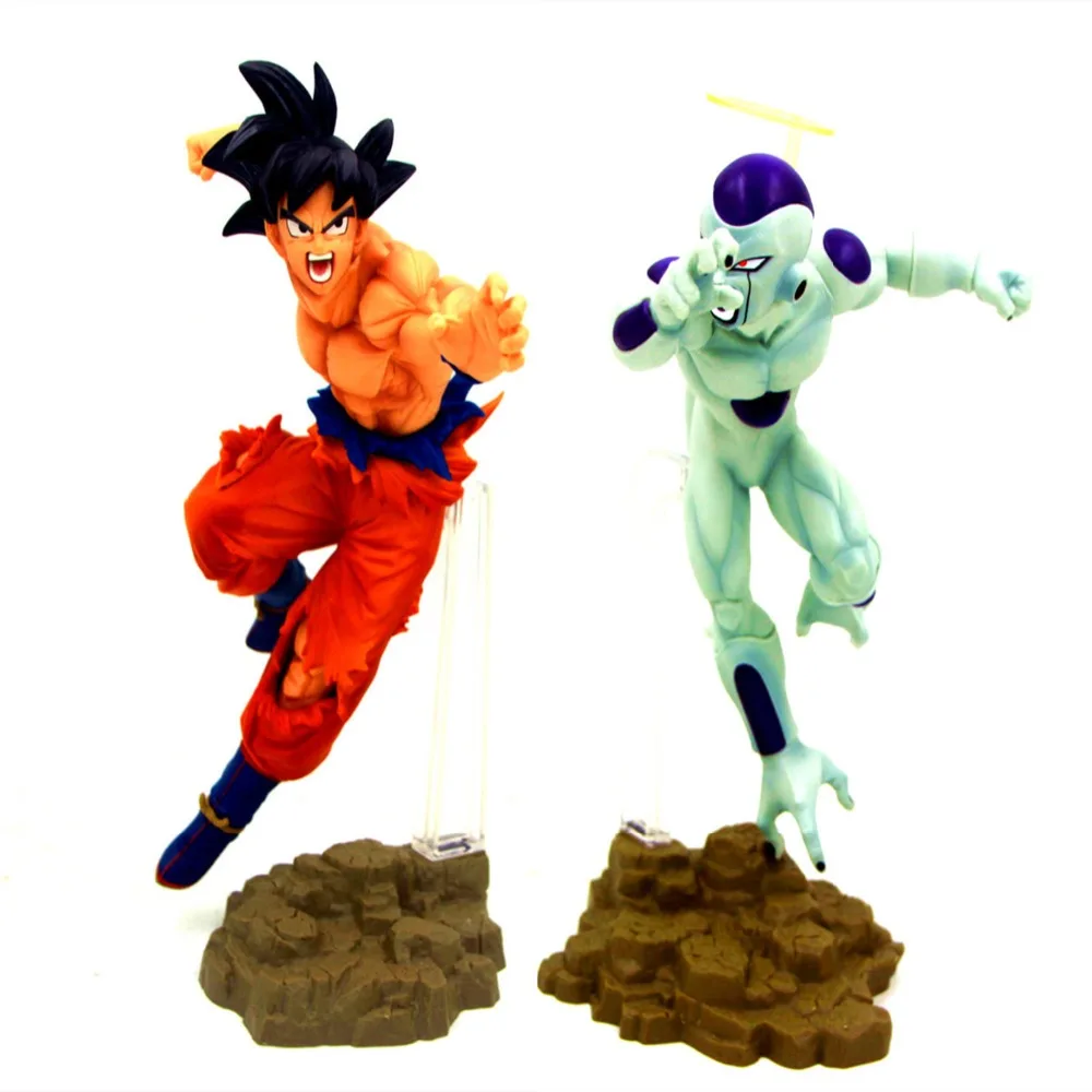 Anime Dragon Ball Fighter Frieza Son Goku Kakarotto Doll PVC Action Figure DBZ Dragonball Super Saiyan Gokou Model Gift image 2