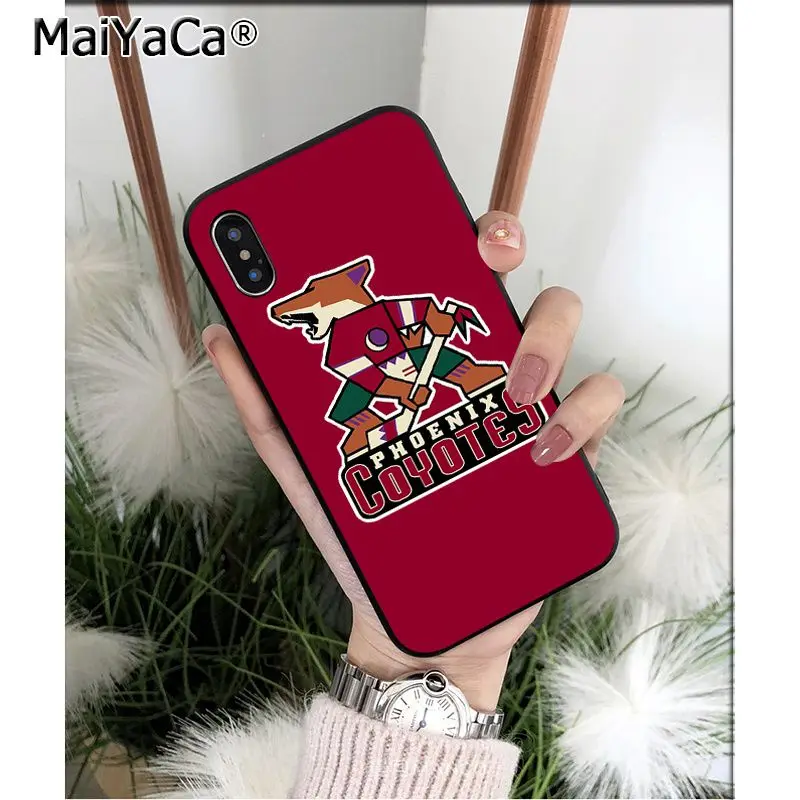 Мягкий высококачественный чехол для телефона MaiYaCa Phoenix Coyotes из ТПУ для мобильных телефонов Apple iPhone 8 7 6 6S Plus X XS MAX 5 5S SE XR - Цвет: A11