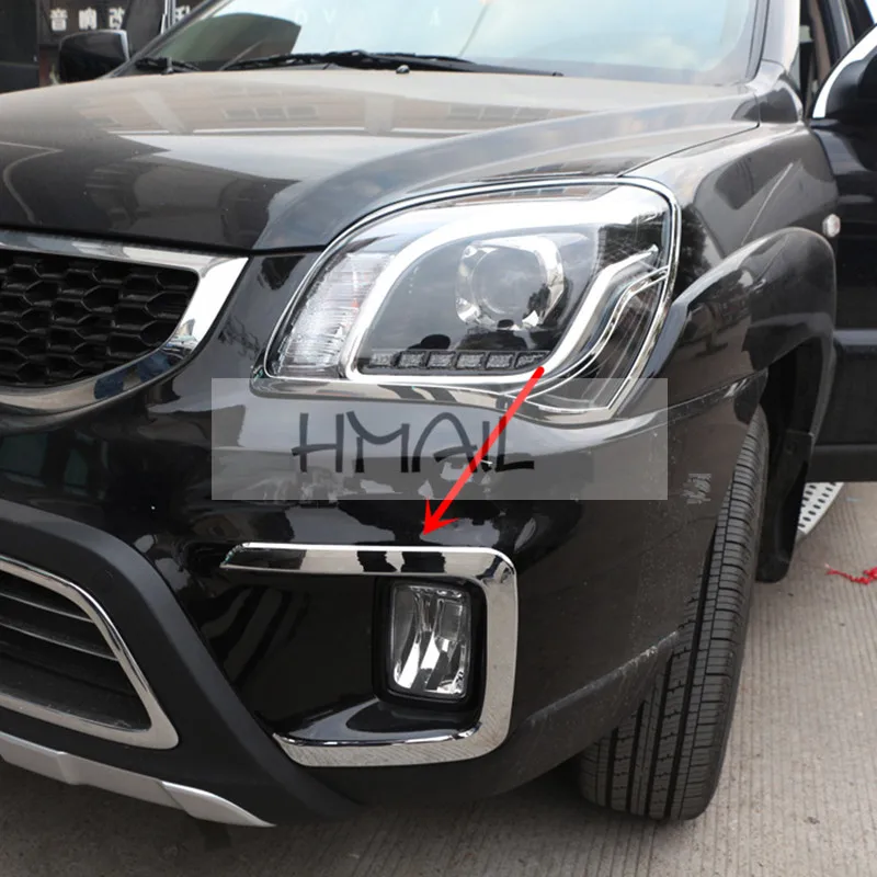 Хромированная Крышка для противотуманных фар ABS KIA SPORTAGE 2013 14 15 Стайлинг