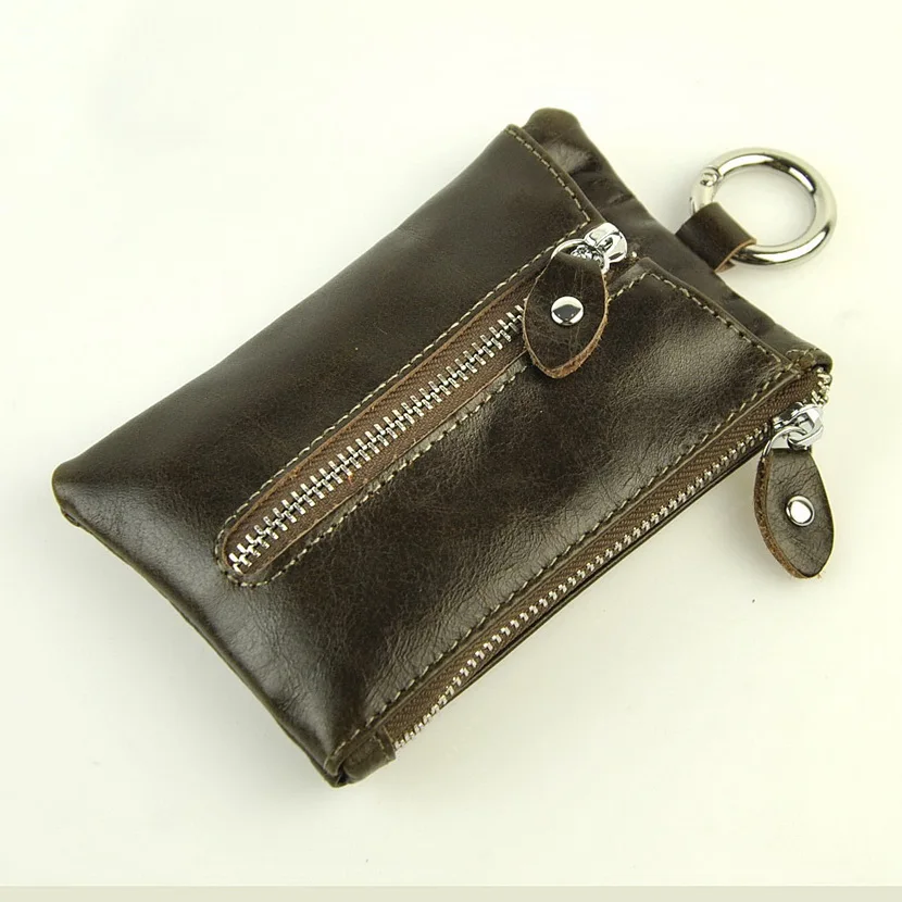 Buy Men Retro Genuine Real Leather KeyChain Wallet
