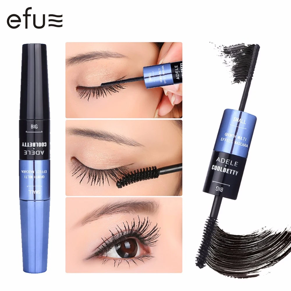 

Double Waterproof Mascara Long-Lasting Curling Black 6.5gx2 Eyes Makeup Brand EFU #C31031