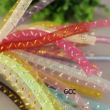 Металлический 16 мм трубчатые с конским волосом, кринолин свадебные труба CRIN оплетка отделка Аксессуары для волос(100yds/лот