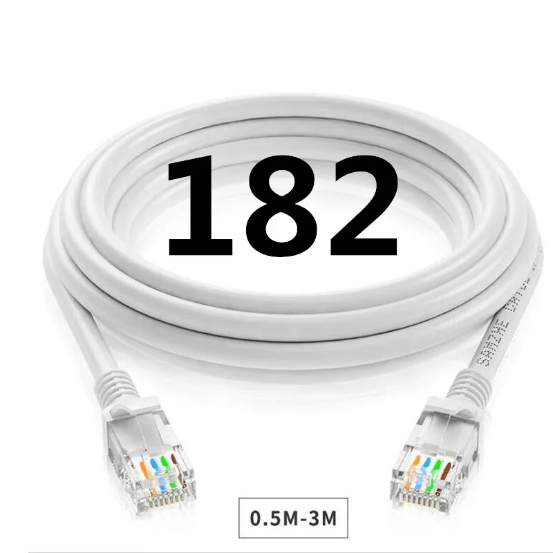 

B182 SAMZHE CAT6 Flat Ethernet Cable RJ45 Lan Cable Networking Ethernet Patch Cord for Computer Router