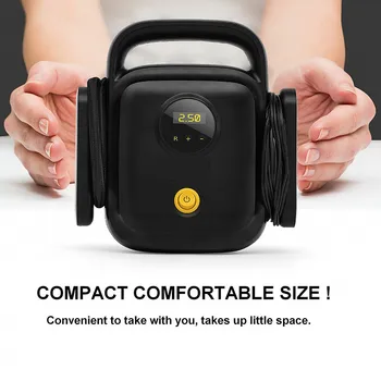 

HF-Digital Tire Inflator DC 12V Car Portable Air Compressor Pump 150 PSI Car Air Compressor Tires Inflatable Pump Accessories