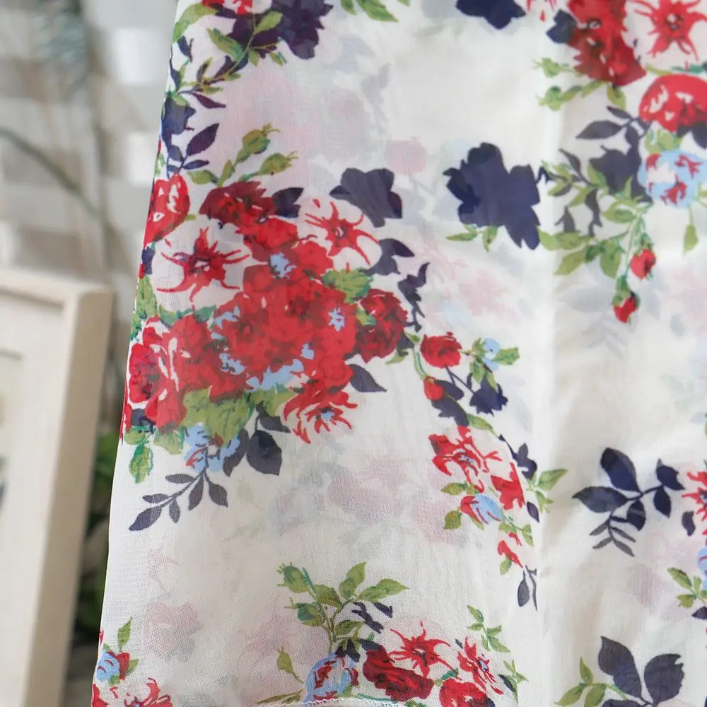 Превалирующий женский летний ремень цветочный принт цветочный шифоновая рубашка жилет Блузки укороченный топ