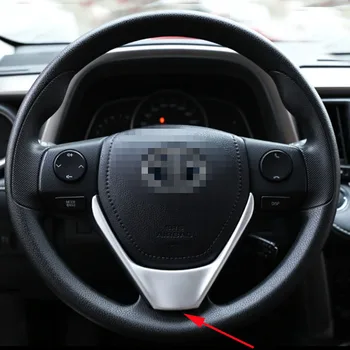 

For Toyota RAV4 RAV 4 2013 2014 2015 2016 ABS Chrome Inner Steering Wheel Decoration Cover Trim Stiker Car Accessories 1pcs/set