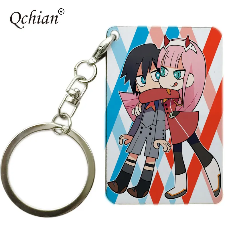 Аниме DARLING In The FRANXX ZERO TWO hiro Ichigo деревянный брелок мультфильм милый Otaku брелок подарок кулон подарок на Рождество