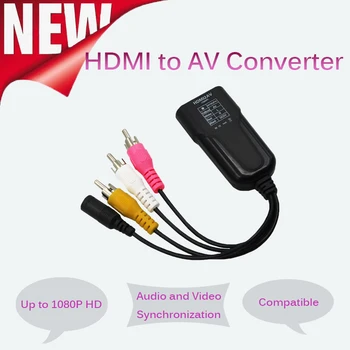 

HDMI to AV 1080P Converter Box HDMI to RCA AV/CVSB L/R Component Video Adapter HDMI2AV HD Support NTSC PAL