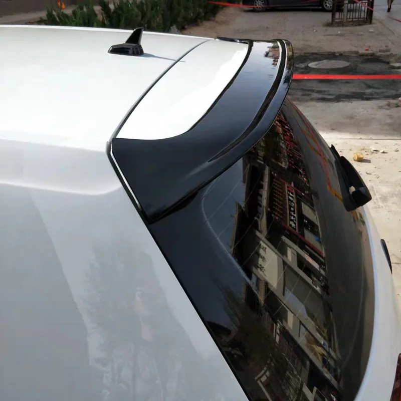 Для Volkswagen GOLF MK7 спойлер высокого качества ABS Материал заднее крыло праймер цвет задний спойлер 2013- GOLF 7 спойлер - Цвет: Черный