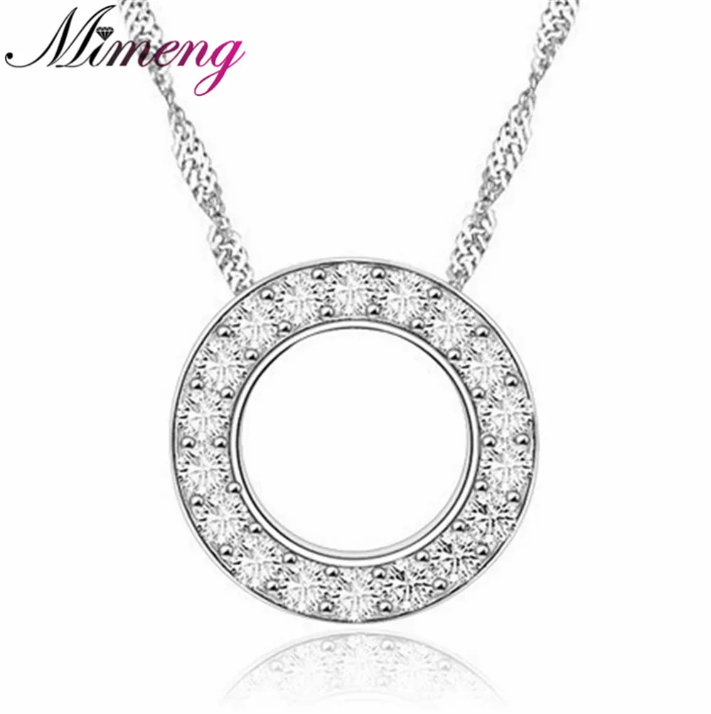 AAA 100 Silver 925 Necklace Sterling Silver Necklaces & Pendants Circle Pendants Fine Jewelry AAA 100 Silver 925 Necklace Sterling Silver Necklaces & Pendants Circle Pendants Fine Jewelry