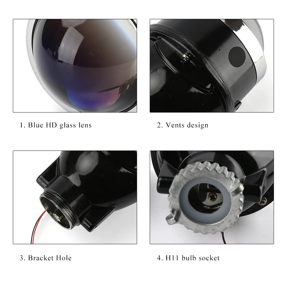 RONAN 3,0 дюймов G2 Тип цельнометаллический Би ксеноновый противотуманный светильник водонепроницаемый объектив проектора D2S D2H H11 лампы для Nissan