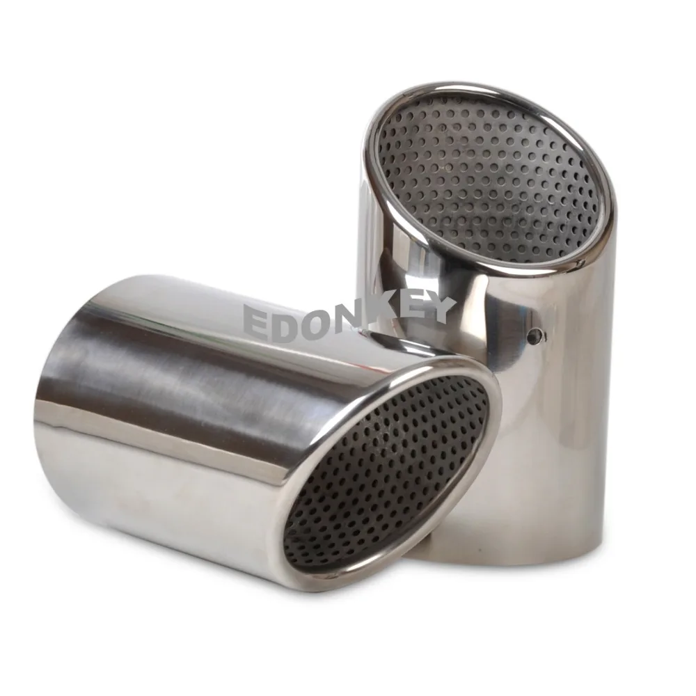 

2X Stainless Steel Finisher End Exhaust Tail Rear Muffler Tip Pipe for Q7