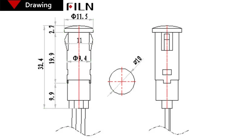 10mm indicator light