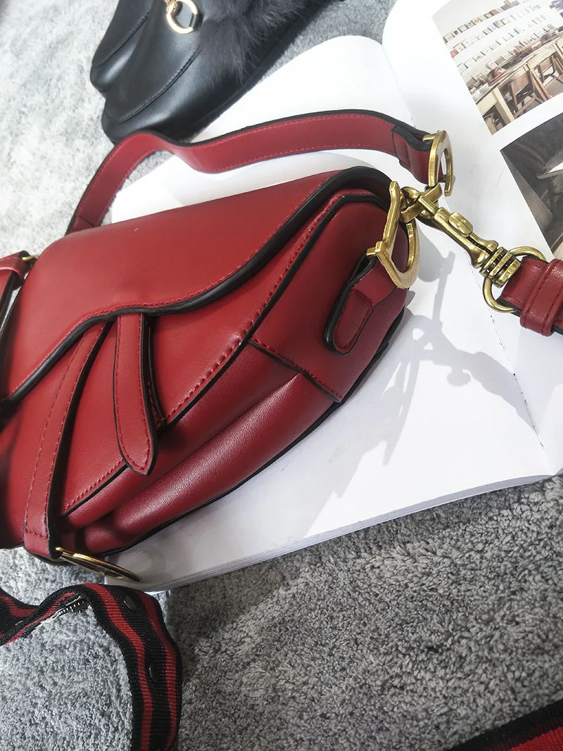 classic saddle bag women Chic vintage fashion shoulder straps crossbody bag handbag ladies hand bags messenger bags torebka dams (19)