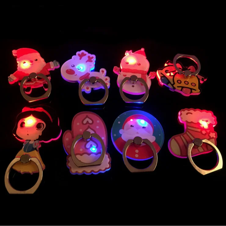 

Stand Rings Cute Cartoon Smartphone mobile Finger rings New Design 1 Piece Universal LED Flashing cute mobile phone holder