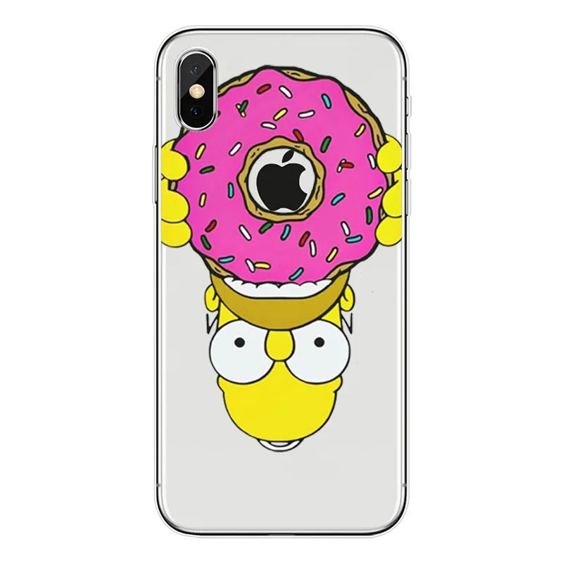 Мягкий чехол LISHE The Simpson из ТПУ для iPhone 11Pro 5 5S SE 6 6S XS Max 7 8 Plus XR, Забавный прозрачный чехол высокого качества - Color: TPU