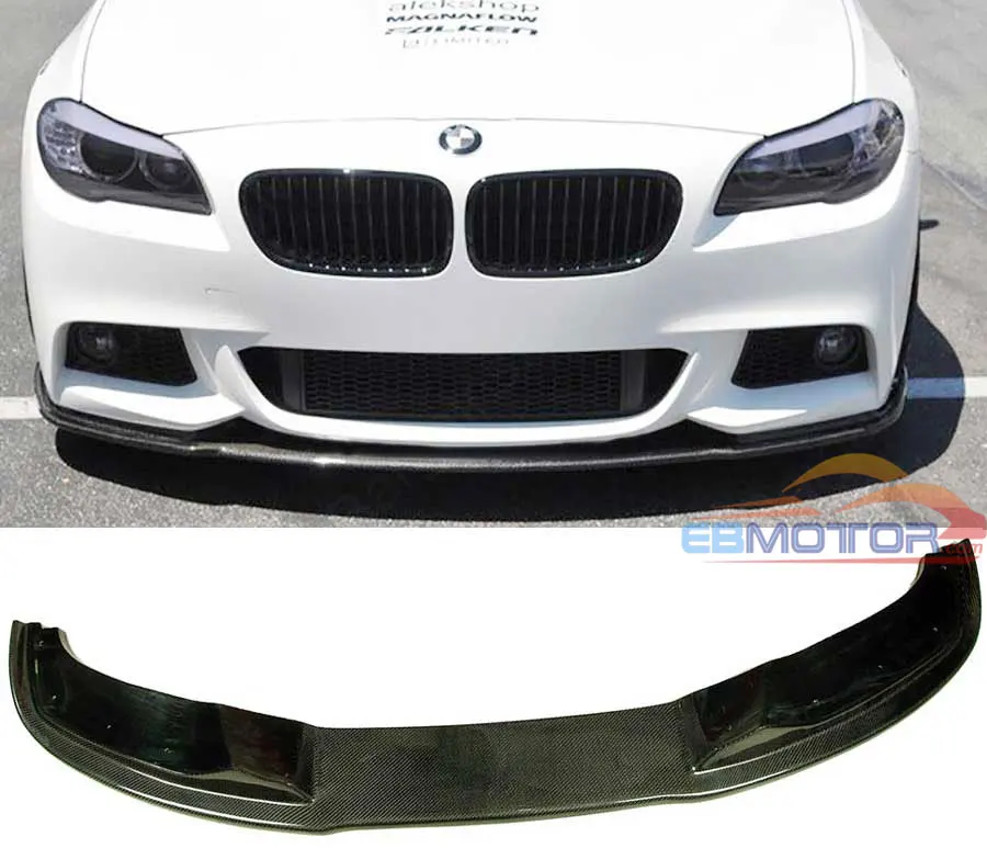 New H styling real carbon fiber front lip spoiler for BMW F10 M sport Mtech bumper 2012UP  B250