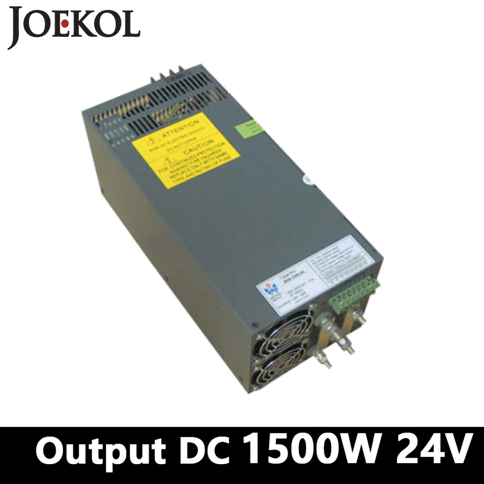 High-power Switching Power Supply 1500W 24v 62.5A,Single Output Parallel Ac Dc Power Supply,AC110V/220V Transformer To DC 24V