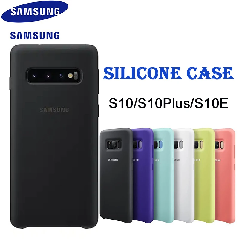 

Samsung S10 Case Liquid Soft Silicone Cover Original Protection Back Case Capa for S10 Plus S10 + S10E Anti-knock High-Quanlity