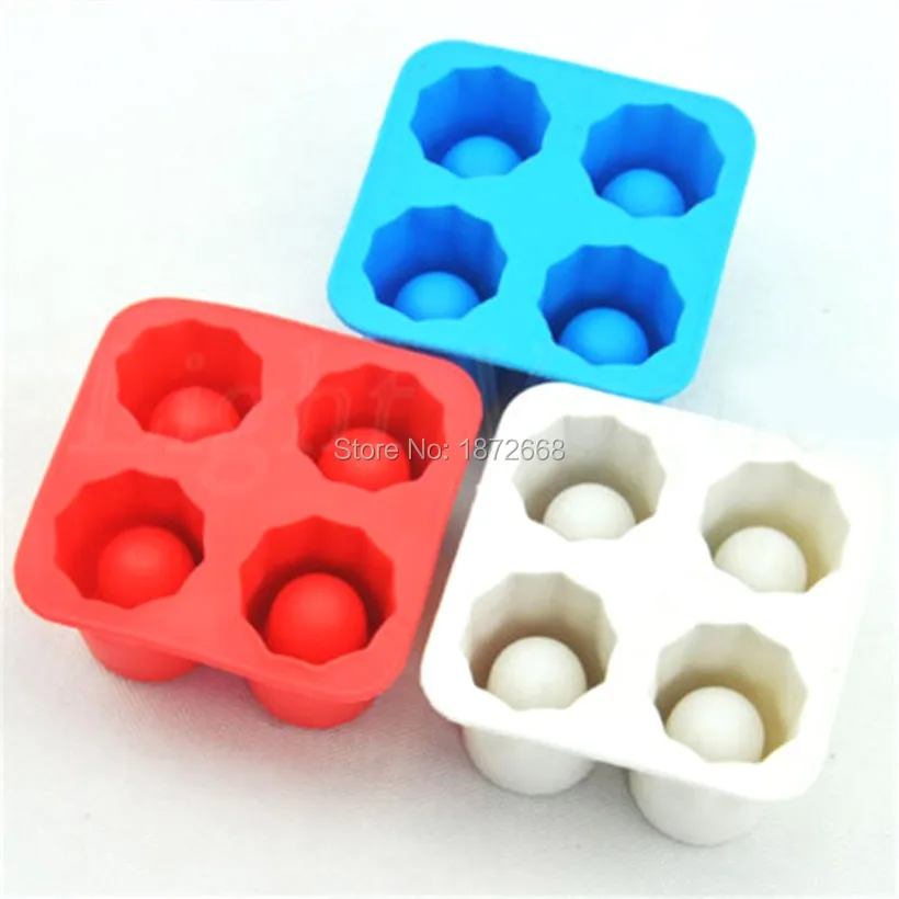 

Iced shots Shooters Ice Cube Shot Glass Freeze Mold Maker Rubber with retail box 300pcs/lot Free DHL/Fedex