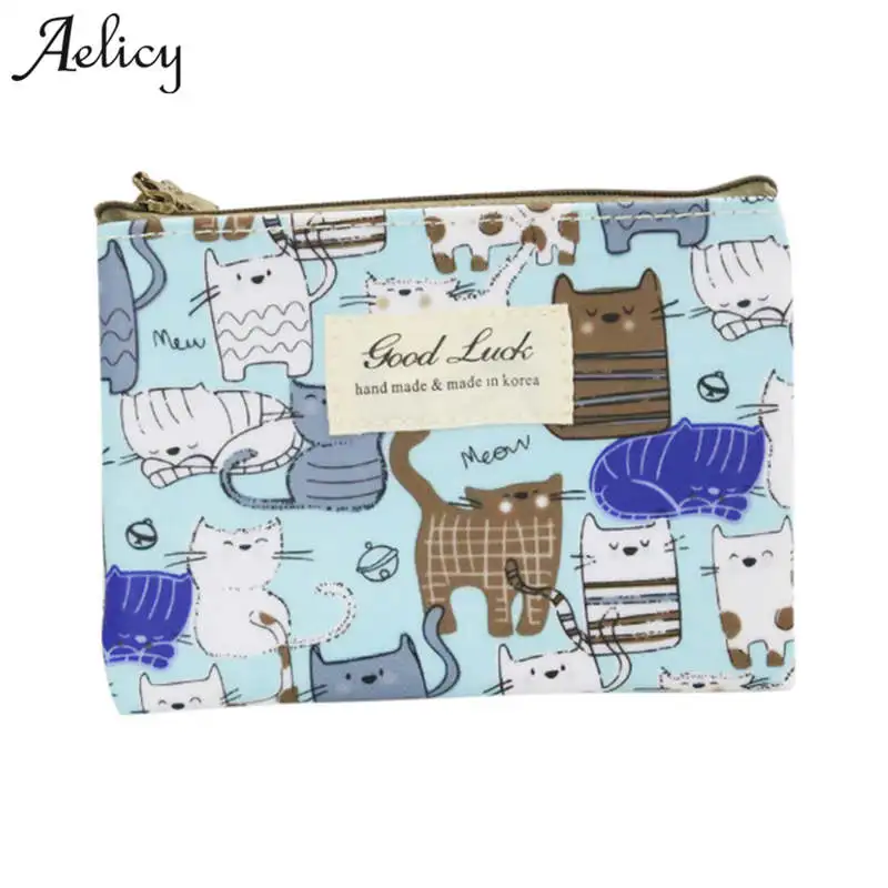 

Aelicy New Vintage Wallet Printing Purse Wallets Small Purse for Coins Key Bag Mini Zipper Money Bag Luxury Card Holder Women