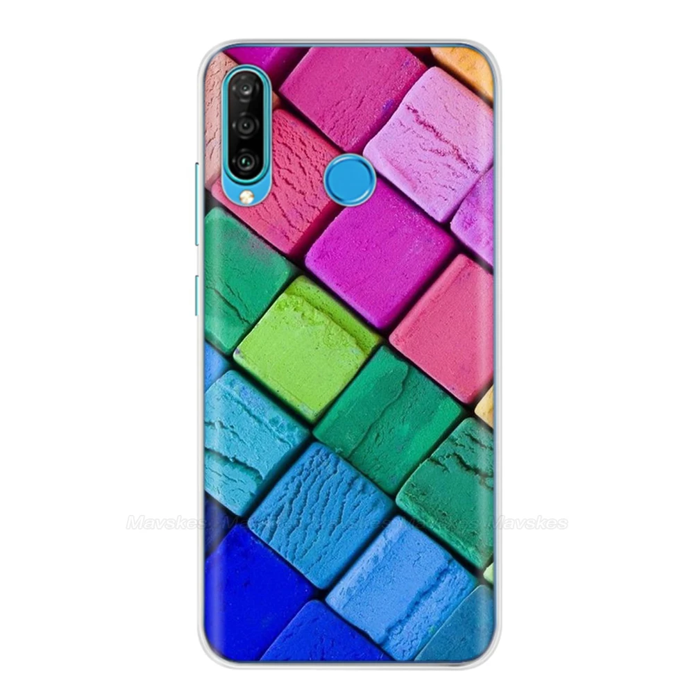 Для huawei P30 Lite Чехлы Силиконовые Мягкие ТПУ задняя крышка для Funda huawei P30 Lite Pro P30Lite P30Pro P 30 чехол для телефона Couqe - Цвет: 41