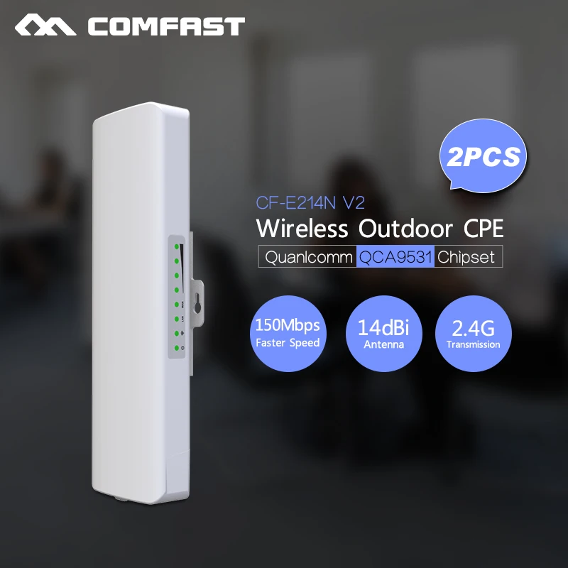 3KM Long Range Outdoor CPE WIFI Router 2.4GHz 150Mbps Wireless Outdoor
