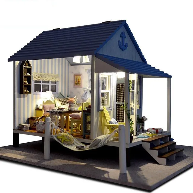 Home Decoration Crafts DIY Doll House Wooden Doll Houses Miniature DIY