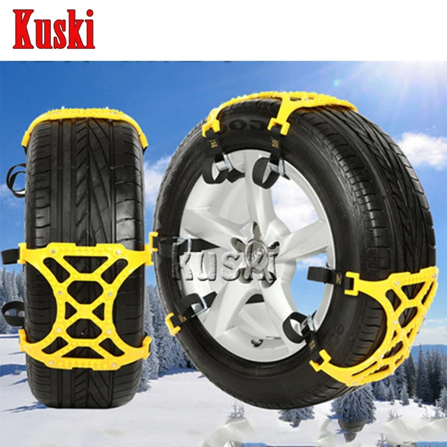 Mitsubishi Outlander Phev Snow Chains 6X Car Snow Tire Anti skid Chains For Mitsubishi ASX Lancer 10 9